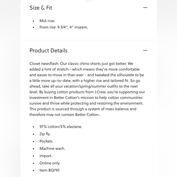 J. Crew Chino Short NWT - Picture 4 of 7